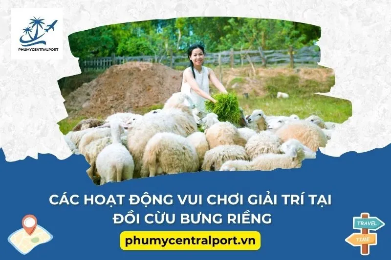 Các hoạt động vui chơi giải trí tại đồi cừu Bưng Riềng